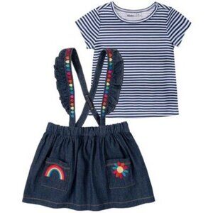 Kids Headquarters 2pc. Rainbow Jumper Set Girls Size 6